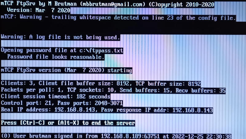 mTCP - FTPSrv
